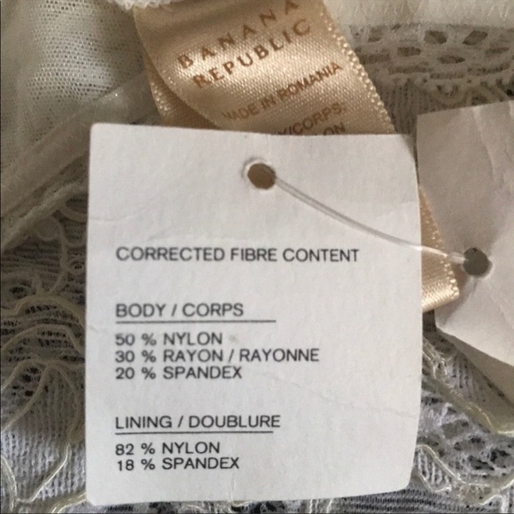 NWT Banana Republic lace cami size Large - Picture 6 of 6